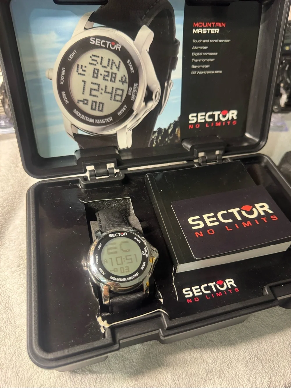 #150 Sectur Digital Sports Watch - Black